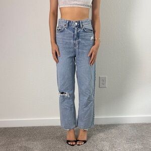 H&M distressed straight leg Jeans